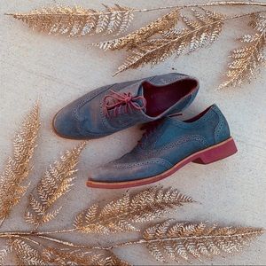 Cole Haan Blue Oxford Shoes